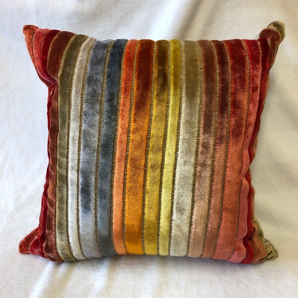 Yves Delorme Other - Iosis by Yves Delorme pillow cover colorful stripes made in France 18" square